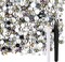 50g Mix Flatback Rhinestones Half Pearls for Crafts(Black White Series)